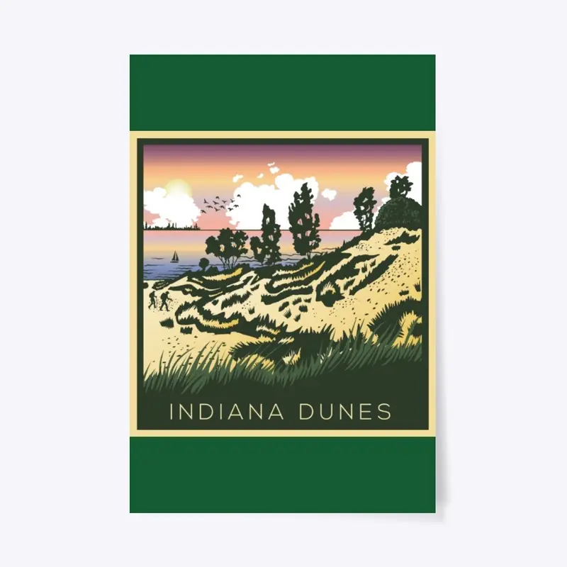 Hikers Delight Indiana Dunes Poster