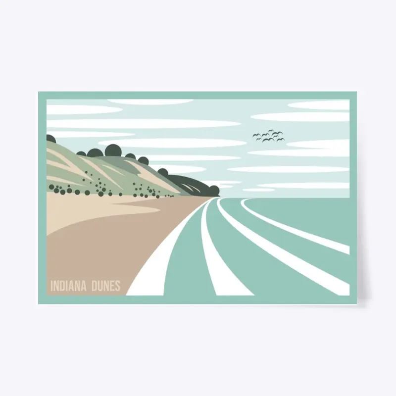 Summertime Indiana Dunes Poster