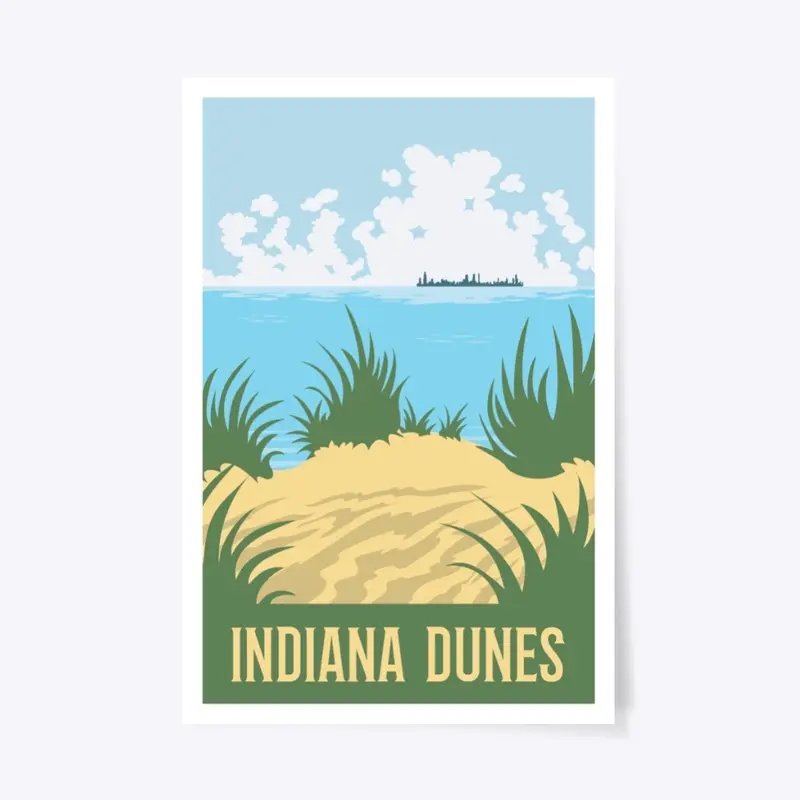 Beach Paradise Indiana Dunes Poster