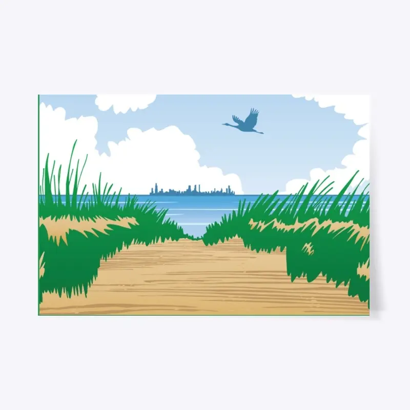 Sandhill King Indiana Dunes Poster