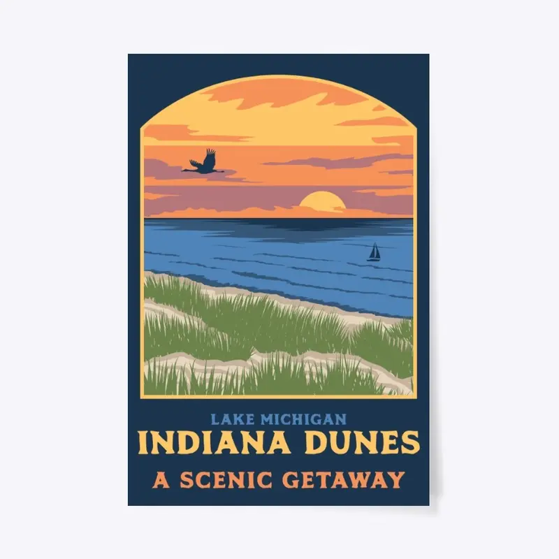 Scenic Getaway Indiana Dunes Poster